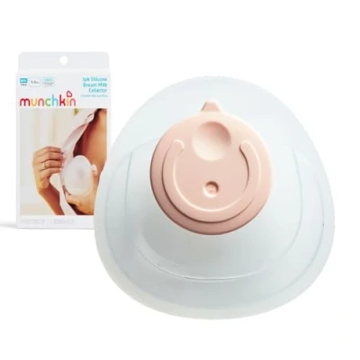 Image of Munchkin Silicone Breast Milk Collector Collect The from Opposite While You Nurse Easy to Use Ergonomic Design Baby &amp; Breastfeeding Essentials