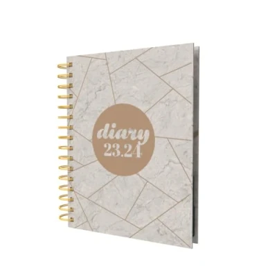 Image of Collins Scandi Academic 2023 24 A5 Day to Page Mid Year Diary Planner School, College or University Term Journal August 2024 Grey PW51M.GEGY 2324 Gray