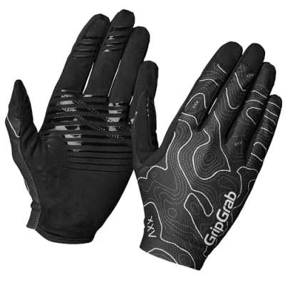 Image of Gripgrab Rebel FULL Finger Summer Gloves Unisex Gloves, Size: Large, Black
