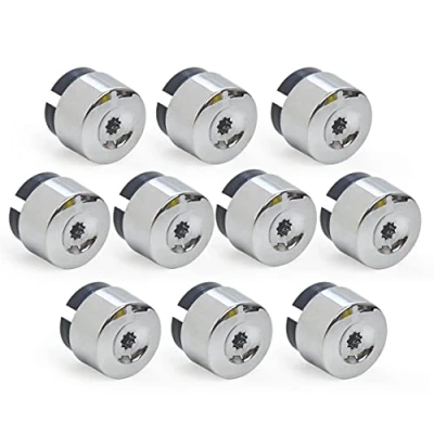 Image of Wheel Nut Covers,Wheel Cap 10pcs Chrome Lug Bolt Cover 7L6601173A Fit Use For VW Touareg 2004 2010 2011 2012 2013 2014