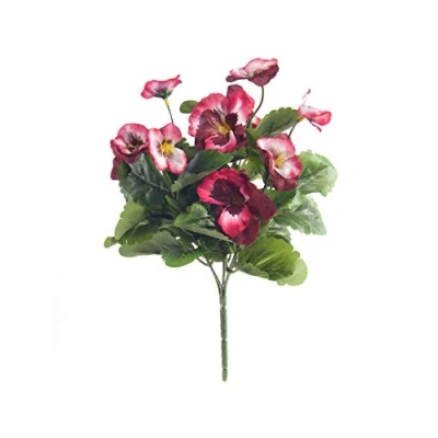 Image of Best Artificial 30cm Pansy Plug Plant Pot NOT Included (Plum)