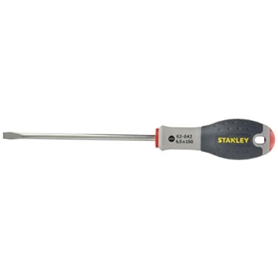 Image of Stanley FMHT0 62642 Screwdriver Flared with Soft Grip, Multi Colour, 6.5 x 150 mm