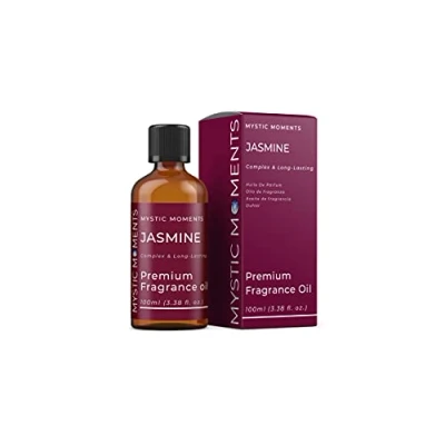 Image of Mystic Moments Jasmine Fragrance Oil 100ml Perfect for Soaps, Candles, Bath Bombs, Burners, Diffusers and Skin &amp; Hair Care Items