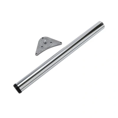 Image of Adjustable Breakfast Bar Worktop Support Table Leg 60mm Chrome 870 900mm