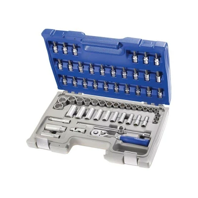 Image of Expert 3/8in Drive Socket &amp; Accessory Set, 61 Piece BRIE031806B