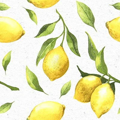 Image of Paper+Design 20 Pack 3 Ply DISPOSABLE_NAPKIN, 33 x cm, Lemons Table Decoration