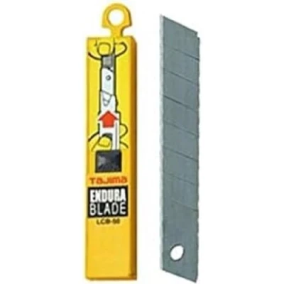 Image of Tajima LB65BULK 10 Piece Spare Blades with Dispenser, Silver, 25 mm, Set of
