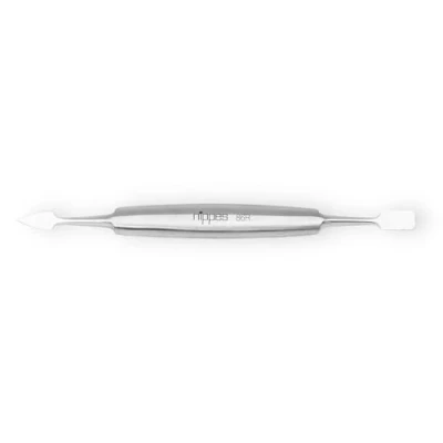 Image of nippes Solingen Double Instrument, Stainless Steel, 12 cm Length, Cuticle Pusher and Pusher, Remover for Manicure or Pedicure