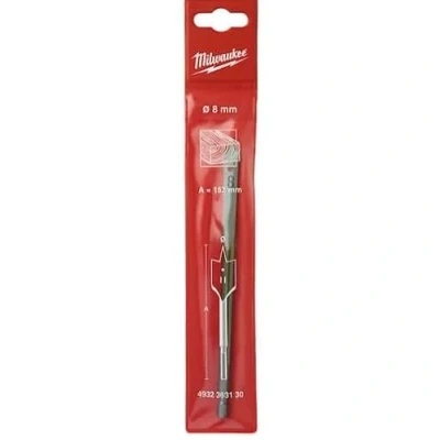 Image of Milwaukee 1/4&quot;HEX Flat Drill/Boring Bit 8x160mm