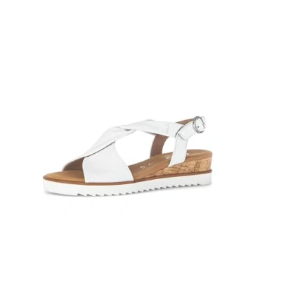 Image of Gabor Comfort Wedge sandals, Women&#039;s, Size: 5.5, Weiss kork offwhi Leather