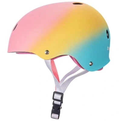 Image of Triple Eight Unisex Certified Sweatsaver bike and skateboarding helmet, Shaved Ice, Large X UK