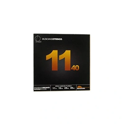 Image of Picato 96581 Irish Unison Tuning Phosphor Bronze Loop End Bouzouki 11 40 Strings, Set of 8 Pieces