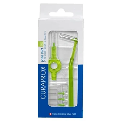 Image of Curaprox CPS 011 Prime Start Scovolino Interdentale, 5 Scovolini + 2 Maniglie