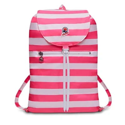 Image of Invicta Backpack Minisac Next, Two Tone, Striped, Foldable, with Waist Belts, Travel &amp; Leisure, Leisure Excursions Daypack for Men and Women Icon, Light pink, standard size, Casual