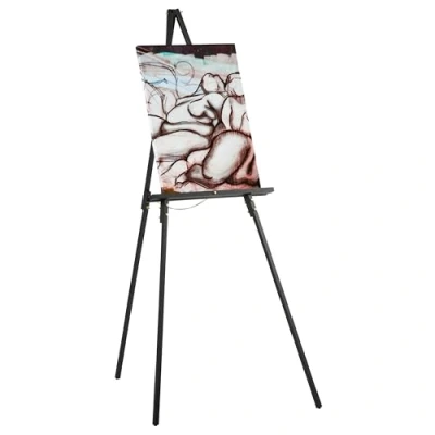 Image of SD STUDIO DESIGNS Easel, Wood, G. Black (63&quot; h), 41.75&quot; W x 45.5&quot; D 63&quot; H