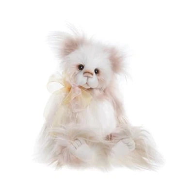 Image of Charlie Bears 2024 Kaleena Long Plush Teddy Bear Panda Embroidered Paws Cute Toy Collectable Weighted