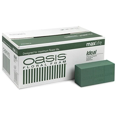 Image of BABYHYY 20 x Oasis Ideal Max Life Wet Foam Brick Block for Florist Floral Craft Flowers Floristry Designs &amp; Displays