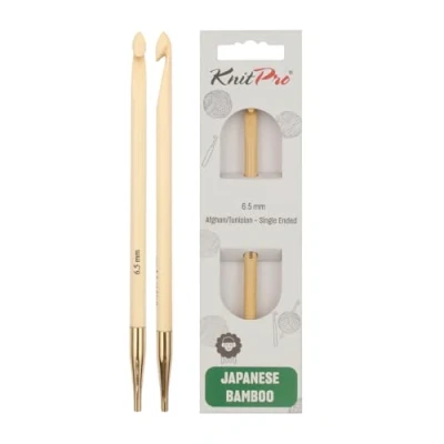 Image of KnitPro Bamboo Tunisian Crochet Hook 6.50mm 3pcs