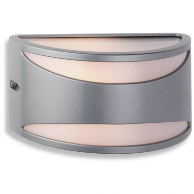 Image of Meridian 1 Light Wall 60W Silver IP65, E27