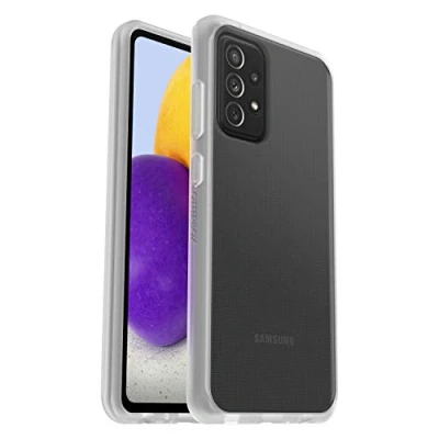 Image of OtterBox Sleek Series Case for Samsung Galaxy A72, Shockproof, Drop proof, Ultra Slim, Protective Thin Case, Tested to Military Standard, Clear, No Retail Packaging