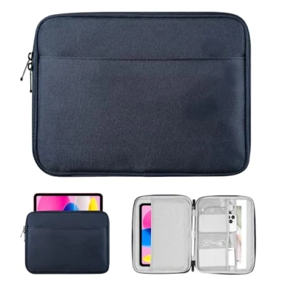 Image of TiMOVO 9 11 Inch Tablet Sleeve Bag for iPad 10th Gen. 10.9&quot;, 9th/8th/7th 10.2&quot;, Air 11/Air 5th/4th 10.9&quot;,Galaxy Tab A9+/A9 Plus 11&quot;, Carrying Case with Pocket,Indigo