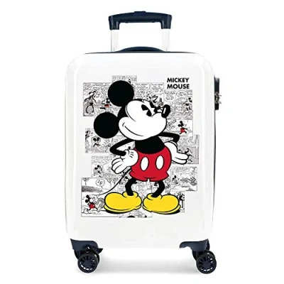 Image of Disney Mickey COMIC Blue Cabin Suitcase 38 x 55 20 cm Rigid ABS Combination Lock 34 Litre 2.6 kg 4 Double Wheels Hand Luggage