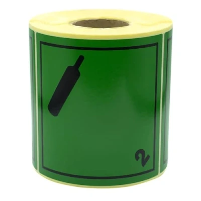 Image of MD Labels 500 Dangerous Goods ADR 2.2 Non flammable Toxic Gases 100 x mm Hazardous Class 2