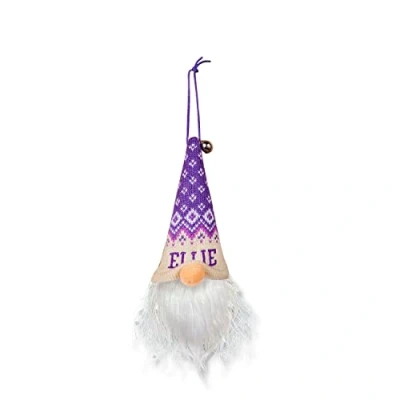 Image of History &amp; Heraldry Light Up Gonk Pre personalised Christmas Hanging Decoration Ellie 00269860242