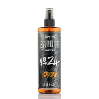 Image of Barber MARMARA No.24 Eau de Cologne Spray Men&#039;s Grafitti 1 x 400 ml After Shave Fragrance Water Shaving Men Fragrances Body Barbershop Hairdresser Kolonya Perfume