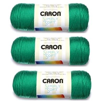 Image of Caron Simply Soft Yarn 6 oz Med (4) Weight (3 Pack) BlackBerry
