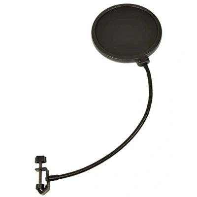 Image of Citronic 15cm Mesh Screen Microphone Pop with Flexi Neck Clamp