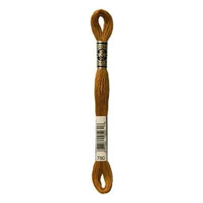 Image of DMC 117MC 0780 Cotton Embroidery Floss, Brown, 8 Metres