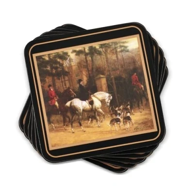 Image of Portmeirion Home &amp; Gifts Tally Ho Coasters S/6 (m), Multi Coloured