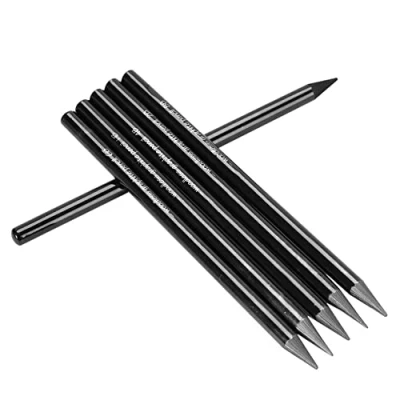 Image of 6Pcs Professional Woodless Graphite Pencil Sticks Sketching Pencils for Artists Assorted HB 2B 4B 6B 8B EE Set Drawing Shading Charcoal Art