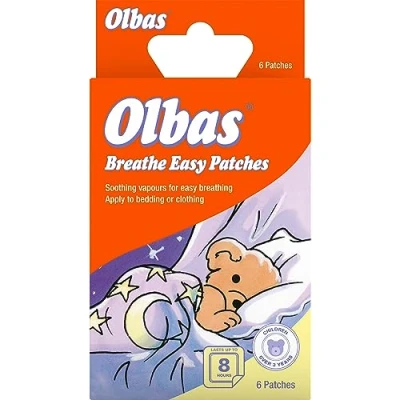 Image of Olbas Breathe Easy Patches Soothing Vapours for Breathing Suitable Children Over 3 Years 6