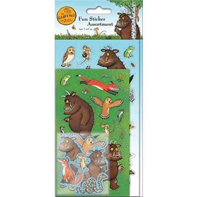 Image of Paper Projects 01.70.31.013 Gruffalo Assortment Pack (3 Types of Stickers), Blue, 24.5cm x 11cm