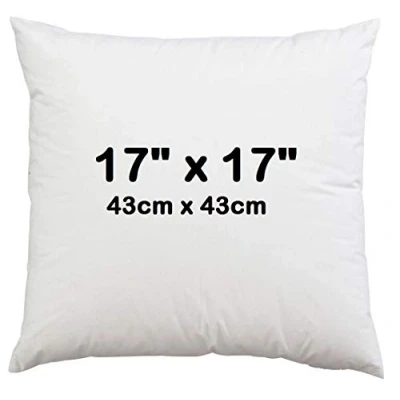 Image of Casa D&#039; Or 17&quot; x (43cm 43cm) Hypoallergenic Cushion Inner Pads, Inners, Pillow Insert Sham Fillers, Stuffer Hollow Fiber Pads Pack of 1