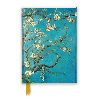Image of Vincent van Gogh: Almond Blossom 2024 Luxury Diary Page to View with Notes