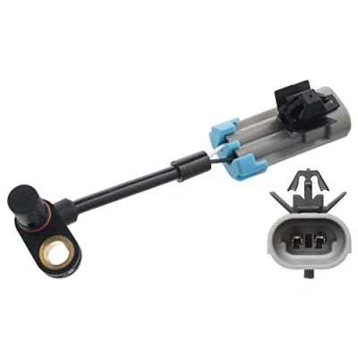 Image of 096626078, 4809313 ABS Sensor FEBI BILSTEIN 106652 Front Axle Left, Right with screw 60mm CHEVROLET: Captiva, VAUXHALL: Antara