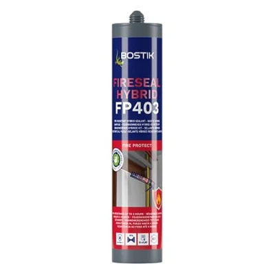 Image of Bostik Fireseal Hybrid FP403 White Fire Retardant Sealant 290ml