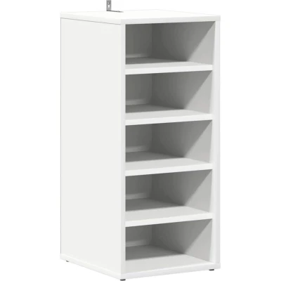 Image of vidaXL Shoe Cabinet White 31.5x35x70 cm Engineered Wood