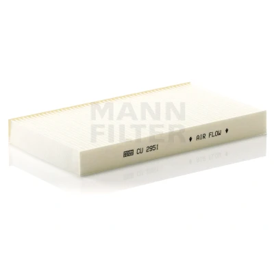 Image of 46442422, 46768502, 587820100, 60653641, 9950443 Pollen Filter MANN CU 2951 Particulate 288mm 160mm 30mm ALFA ROMEO: 156 Sportwagon