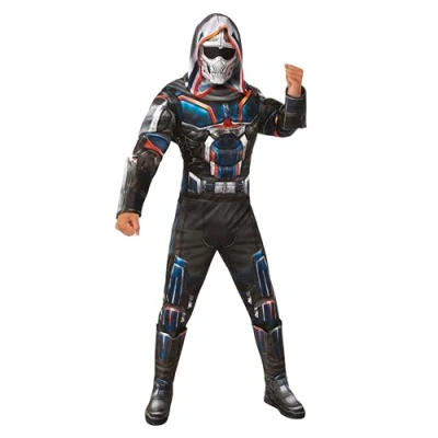 Image of Rubie&#039;s 702067STD000 Marvel Studios Black Widow Movie Deluxe Taskmaster Costume, Men, Multicolour, STD
