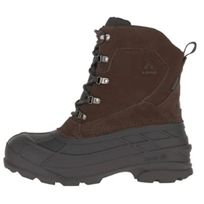 Image of Kamik Men&#039;s Fargo2 Winter Boots, Brown Dark DBR, 11 UK