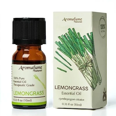Image of AROMAFUME Lemongrass Essential Oil 100% Natural, Therapeutic Grade Oils Pure, Citrusy Aromatherapy for Home Diffusers Gifts Her 10ml