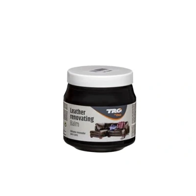 Image of TRG The One Leather Renovating Balm, wax based cream, cleanses and nourishes leather, Black, 300 ml