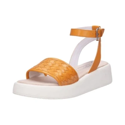 Image of bugatti Women&#039;s Kya Flat Sandal, Orange, 5.5 UK