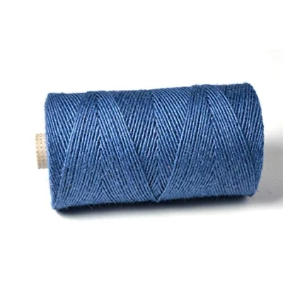 Image of 1KG Spools Everlasto Coloured Jute Craft Twine String (2mm Approx) Denim Blue
