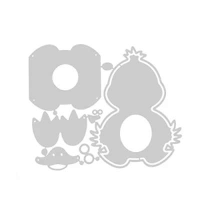 Image of Easter Duck Metal Cutting Dies Stencil Scrapbooking Album Stamp Paper Card Embossing Decoration Craft