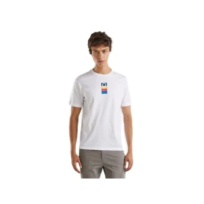 Image of United Colors of Benetton Men&#039;s 3i1xu1096 t Shirt, White, L